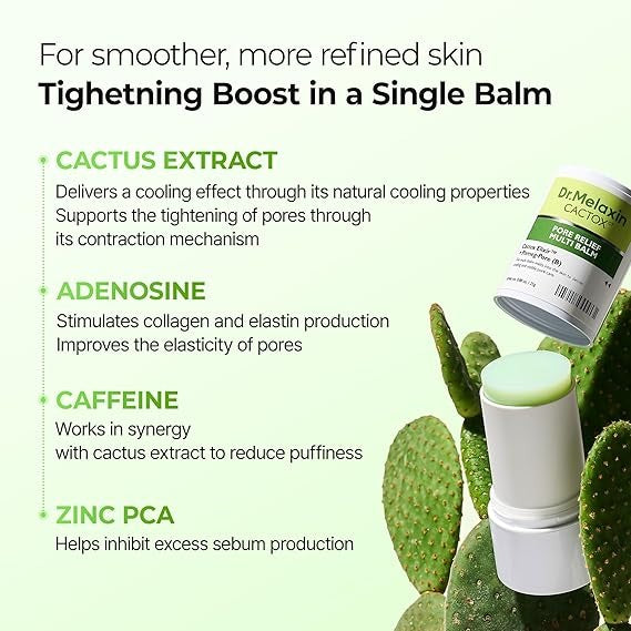 CACTOX PORE RELIEF: Instantly Tighten Pores & Reduce Puffiness in Seconds