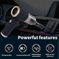 Portable Vacuum Cleaner, high-power 6000Pa (mini handheld vacuum - suction and blowing, dual-purpose)