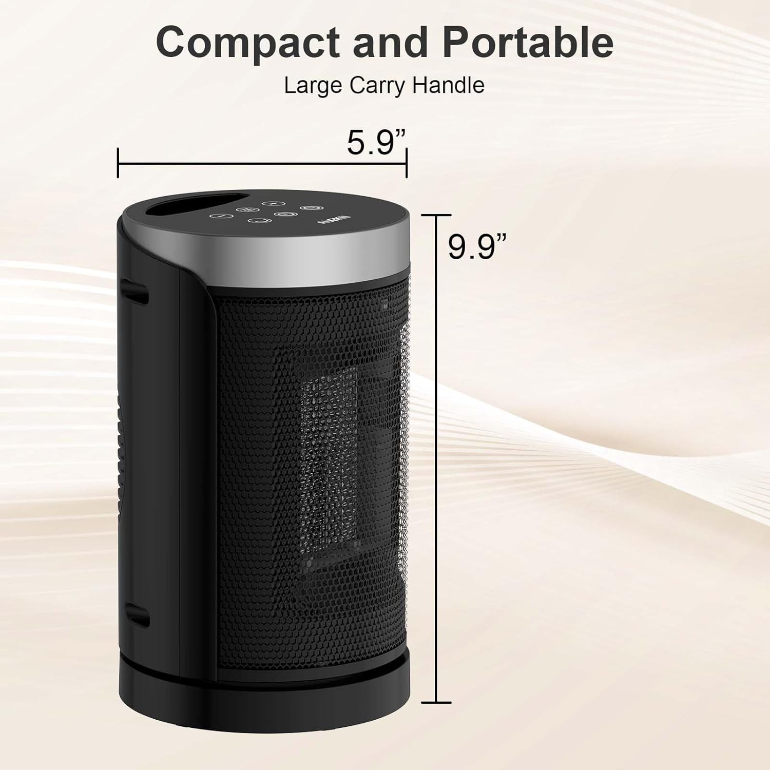 Space Heater, Portable Electric Heaters for Indoor Use with Thermostat and Remote