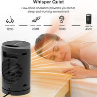 Space Heater, Portable Electric Heaters for Indoor Use with Thermostat and Remote