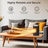 Space Heater, Portable Electric Heaters for Indoor Use with Thermostat and Remote