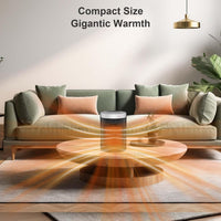 Space Heater, Portable Electric Heaters for Indoor Use with Thermostat and Remote