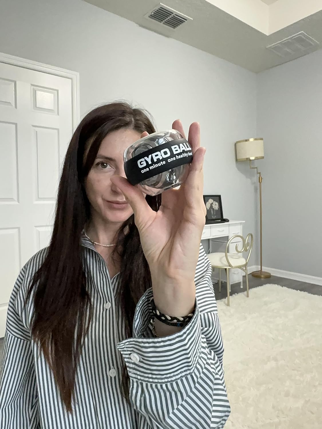 GripForce™ Power Ball: Wrist Strengthener & Forearm Trainer with Zinc Rotor Grip Strength Training