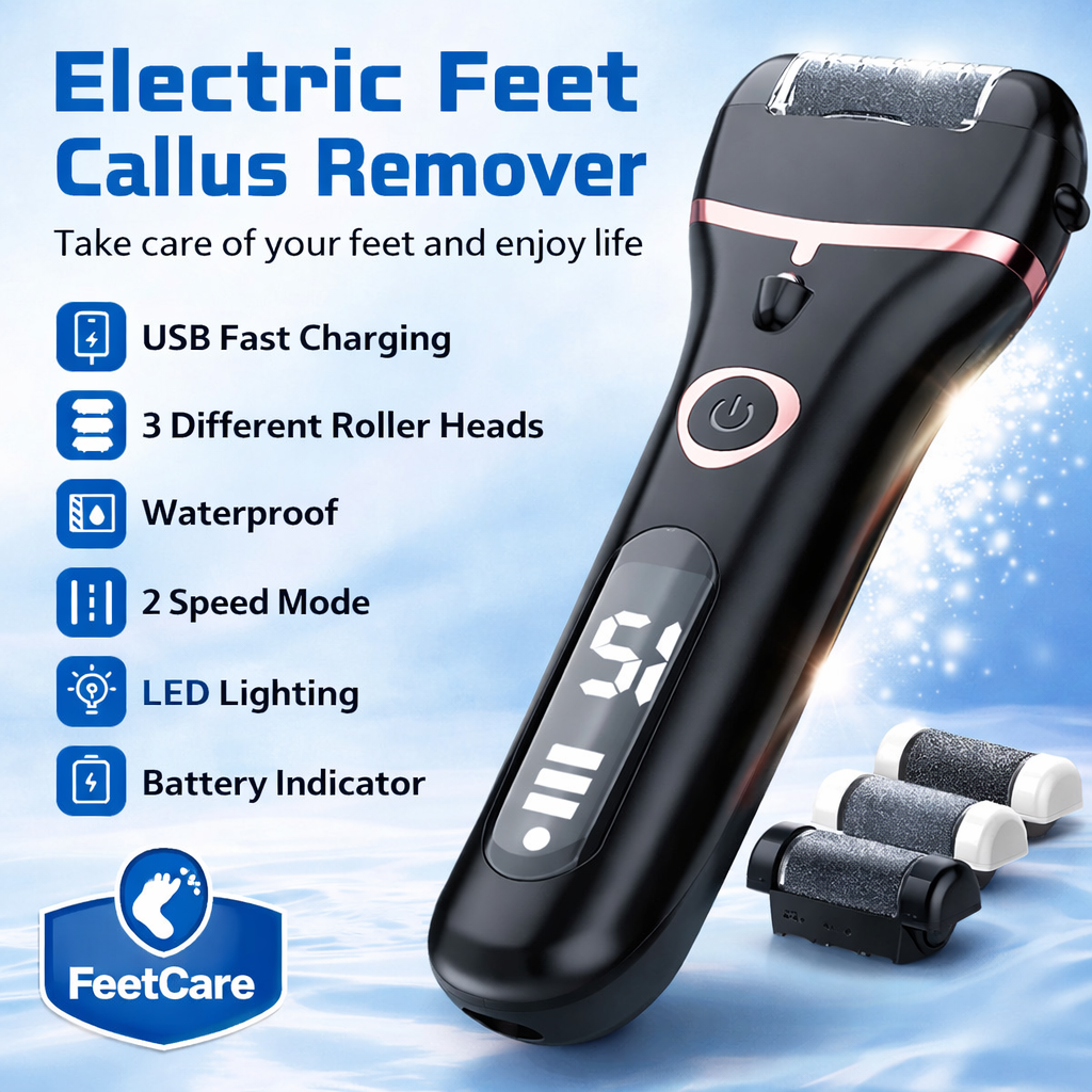 Electric Callus Remover Pedicure Kit For Smooth Feet
