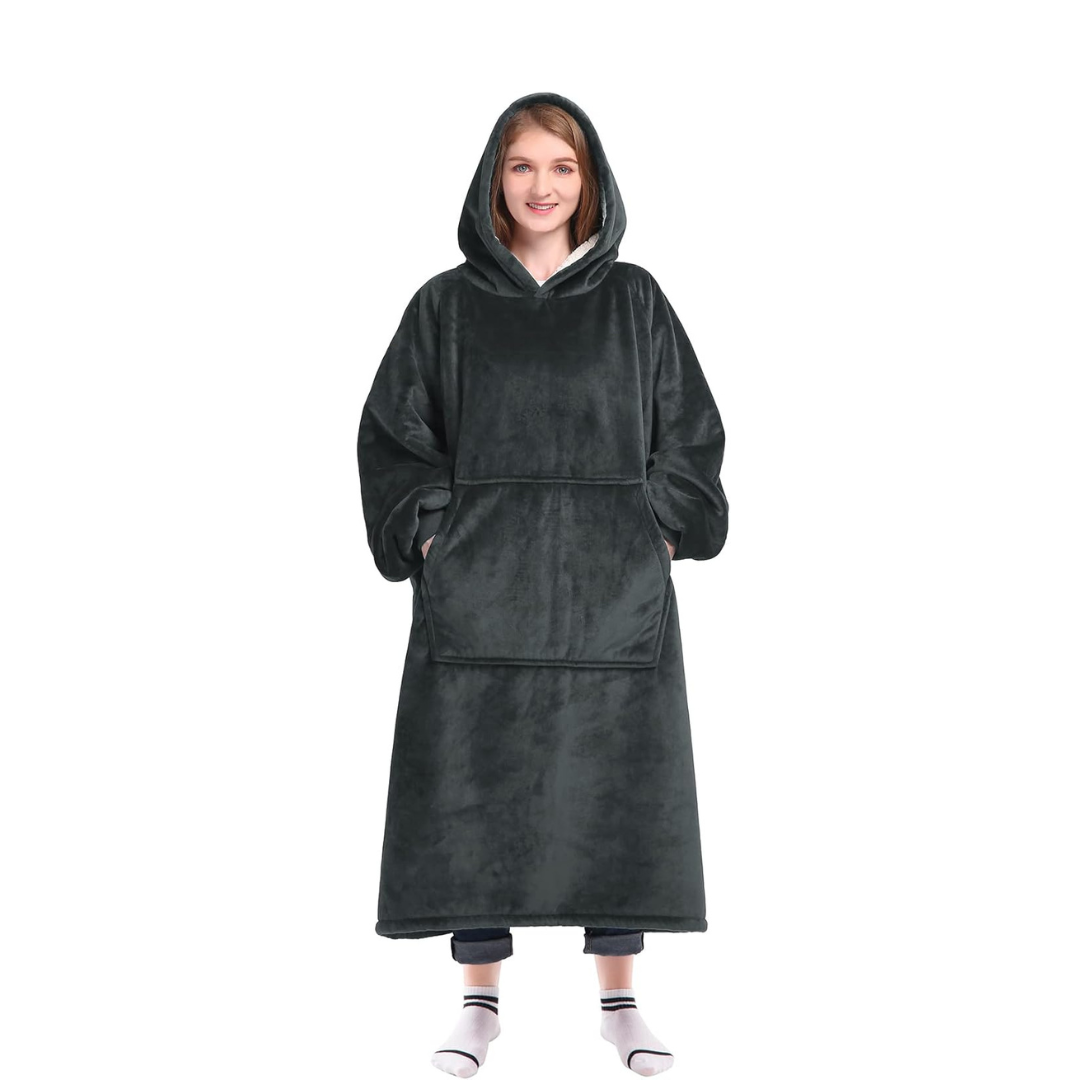 Wearable Blanket hoodie for Women and Men - Warm and Cozy Giant Blanket Hoodie