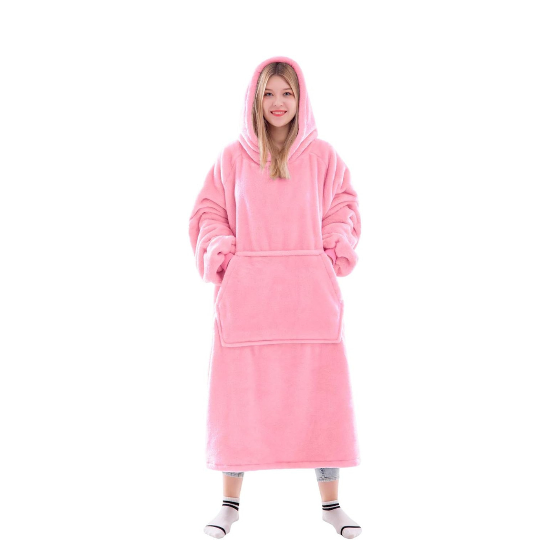 Wearable Blanket hoodie for Women and Men - Warm and Cozy Giant Blanket Hoodie