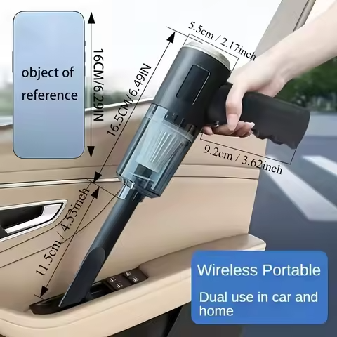 Portable Vacuum Cleaner, high-power 6000Pa (mini handheld vacuum - suction and blowing, dual-purpose)